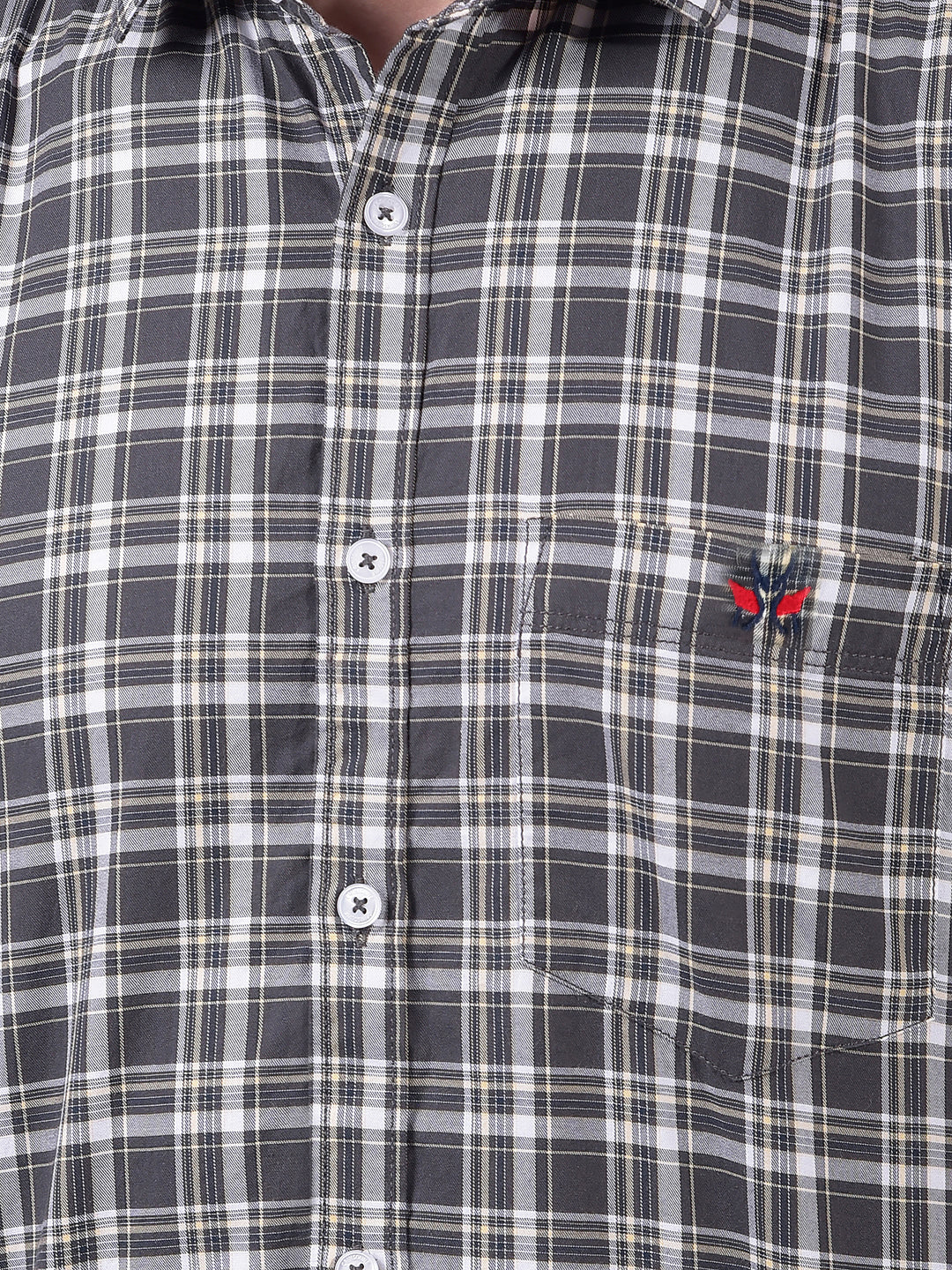 Purple Checked 100% Cotton Shirt-Men Shirts-Crimsoune Club