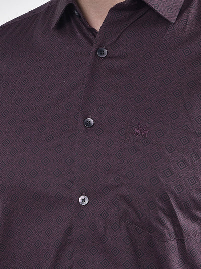 Contemporary Brown Graphic Shirt