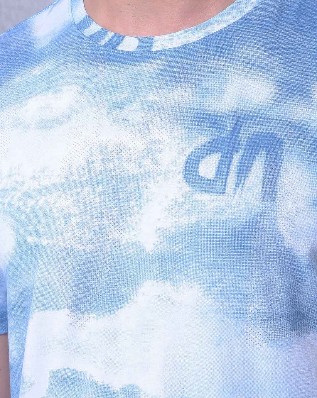 Blue Printed T-Shirt