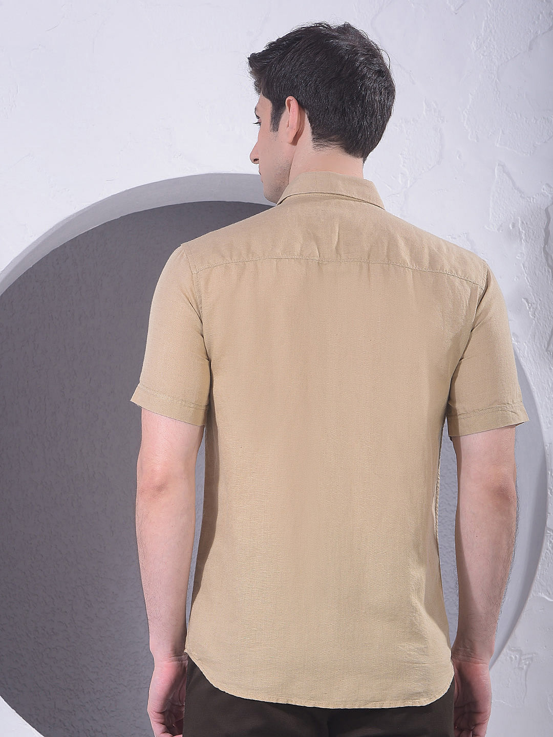 Chic Beige Linen Shirt