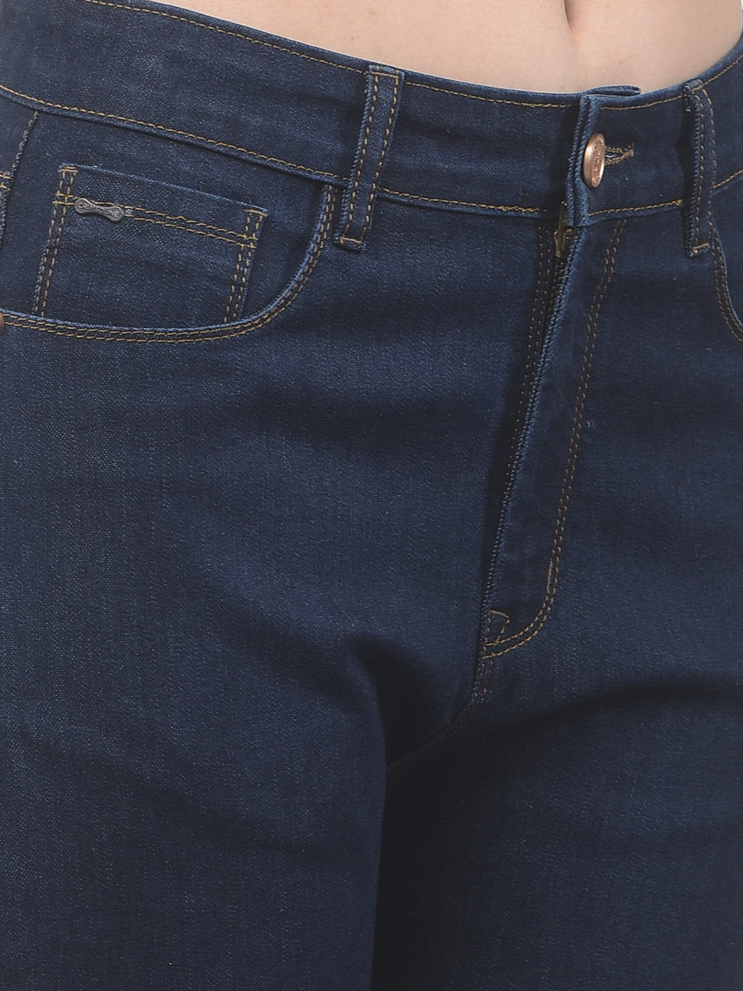 Deep Indigo Straight Jeans