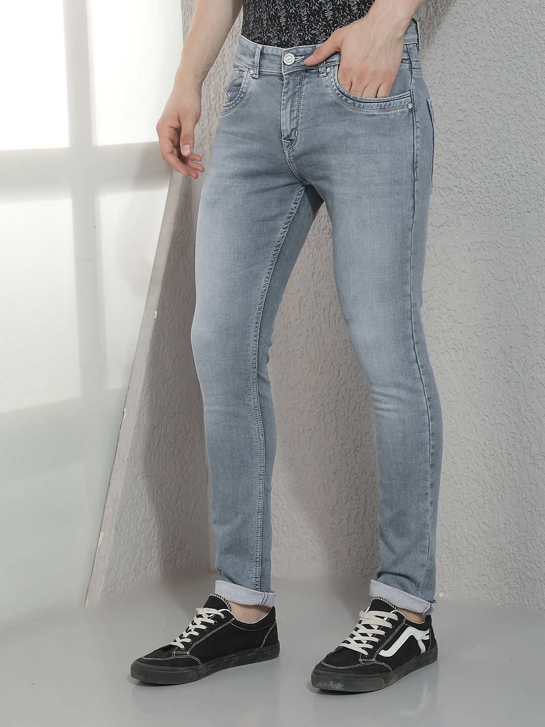 Modern Stone Gray Tinted Jeans