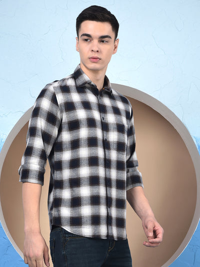 Blue Checked 100% Cotton Shirt