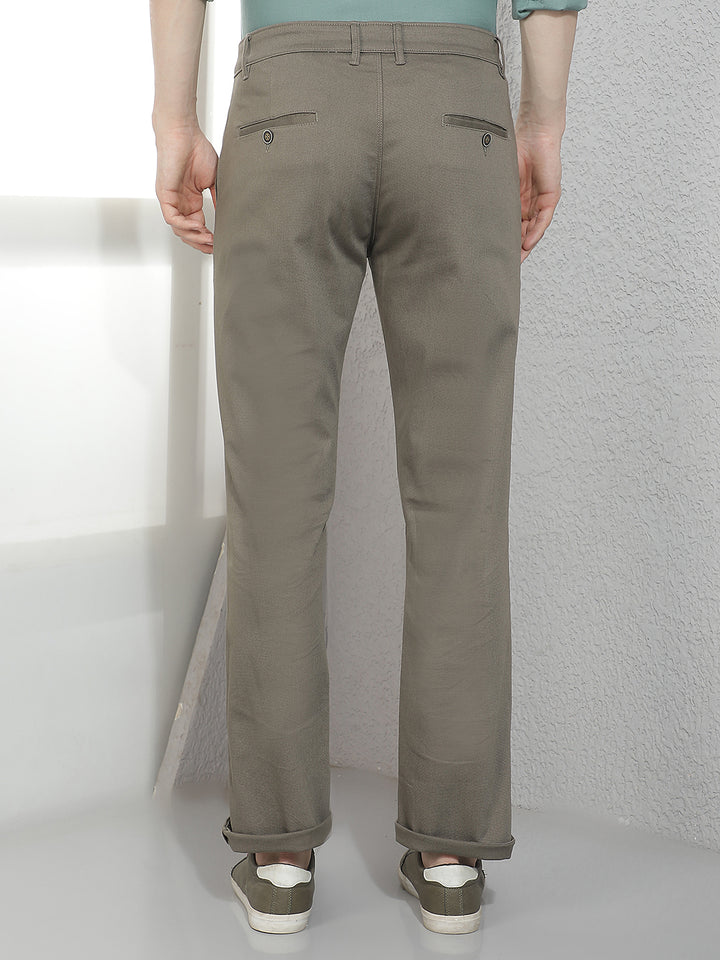 Grey Straight Trousers