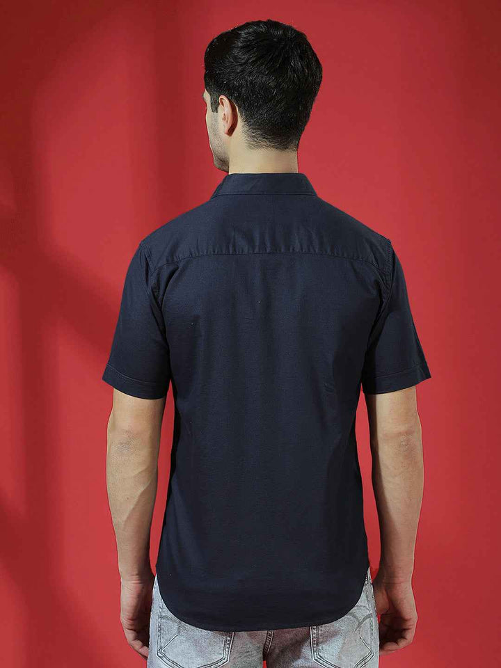 Navy Sleek Minimal Shirt