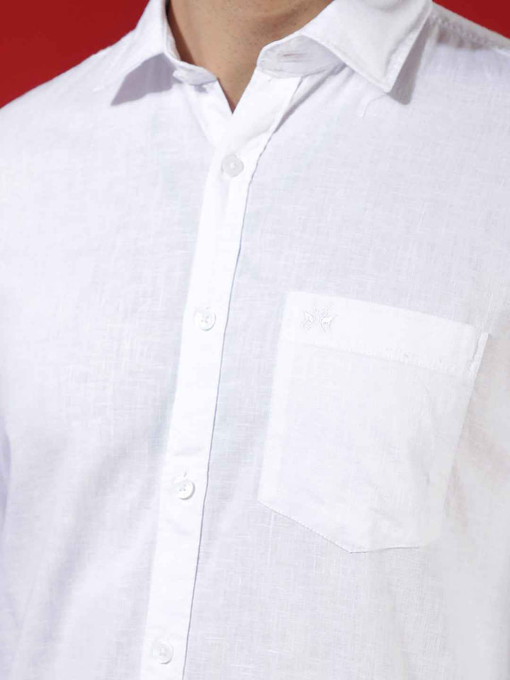 White Chic Linen Air Shirt