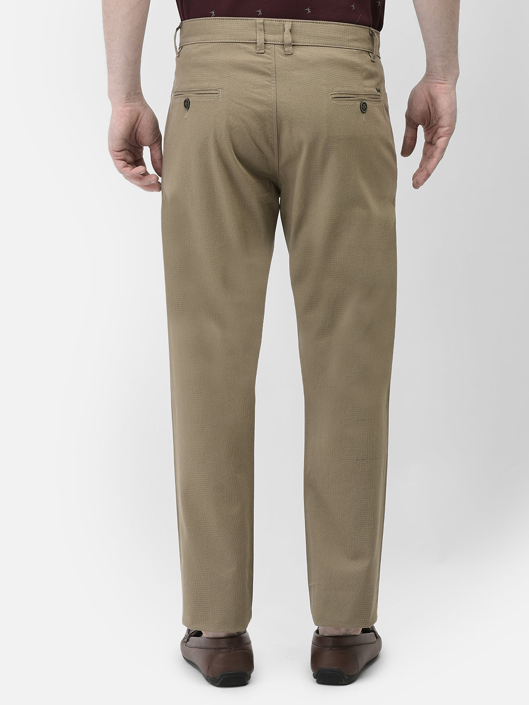 Khaki Printed Trousers