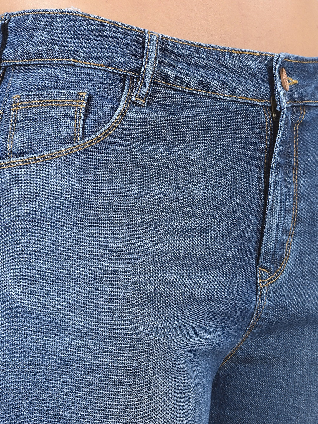 Essential Ocean Blue Straight Jeans
