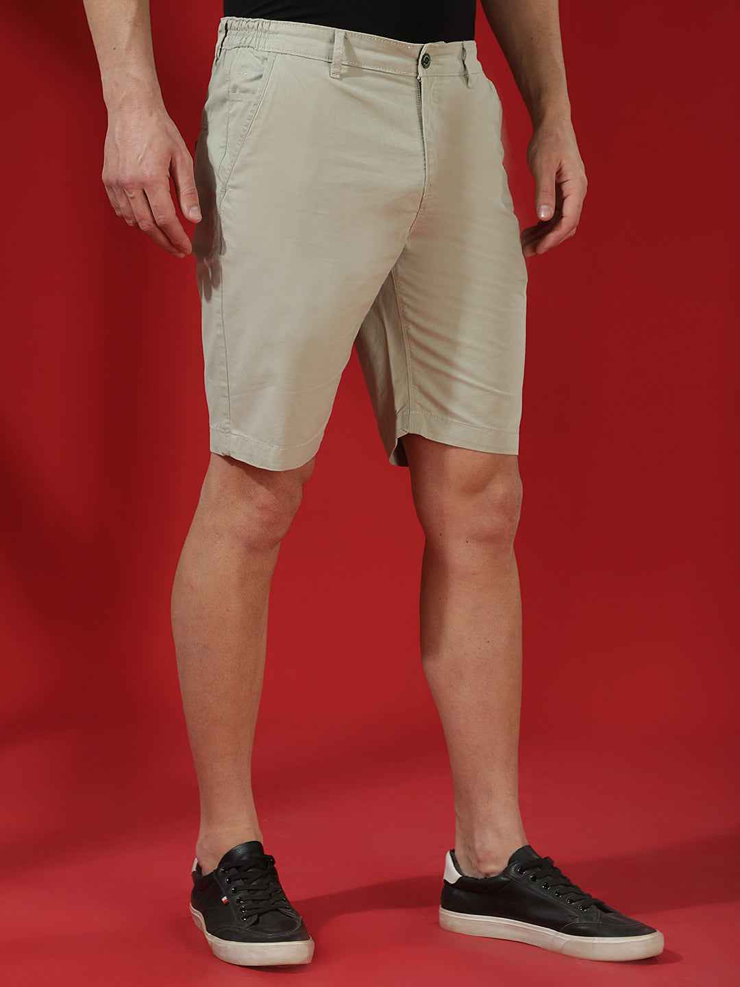 EcoMint Green Cotton Chinos Shorts