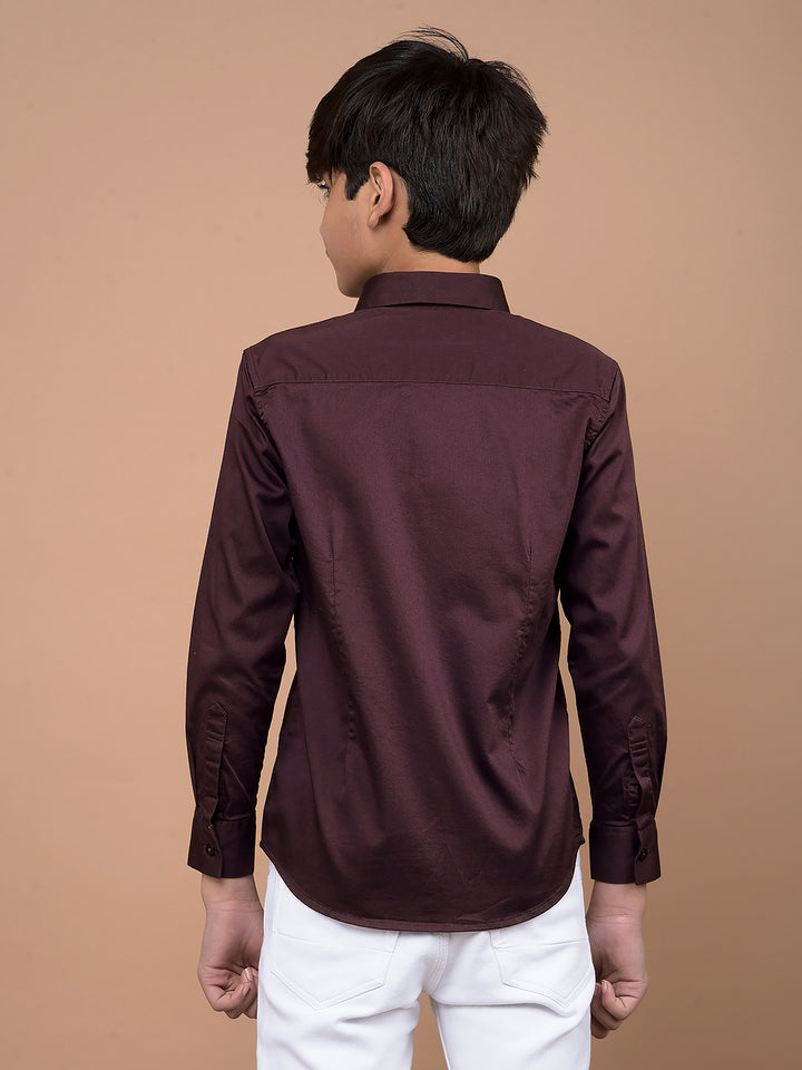 Purple Shirt-Boys Shirts-Crimsoune Club