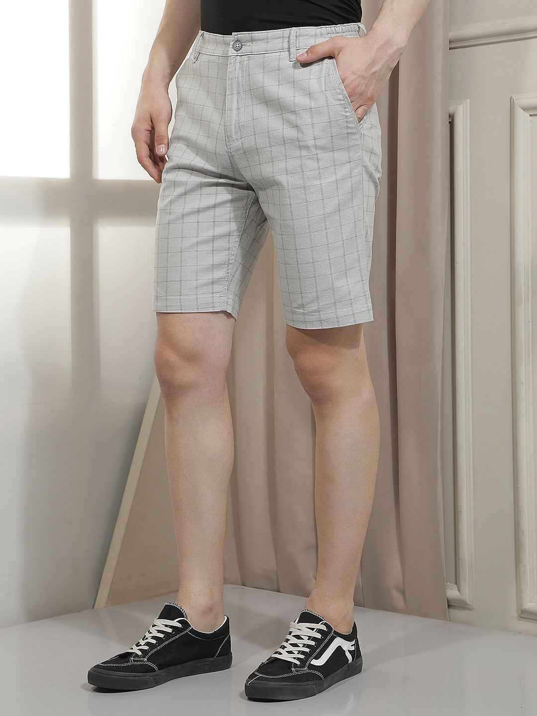 Urban Grey Checked Shorts