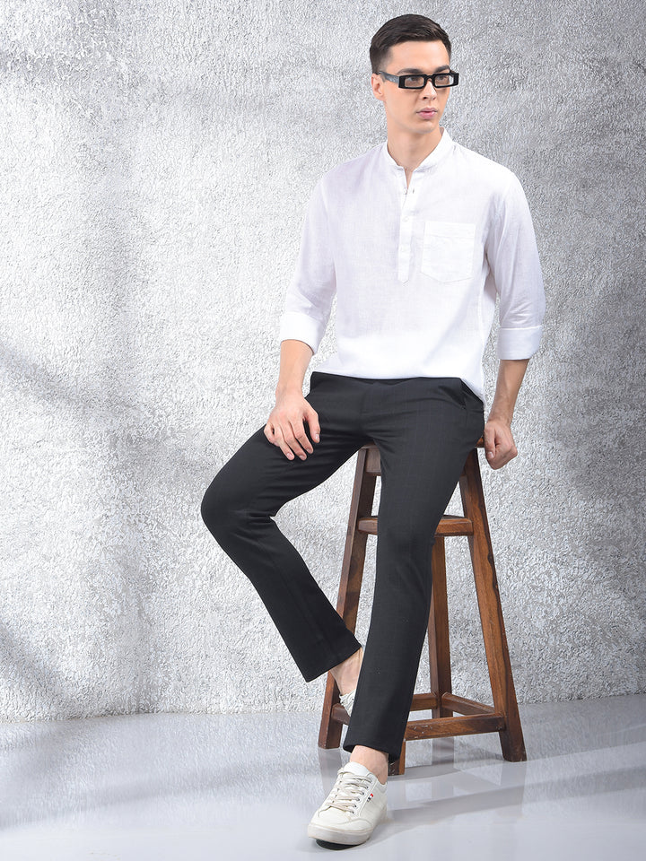 White Linen Kurta-Men Kurtas-Crimsoune Club
