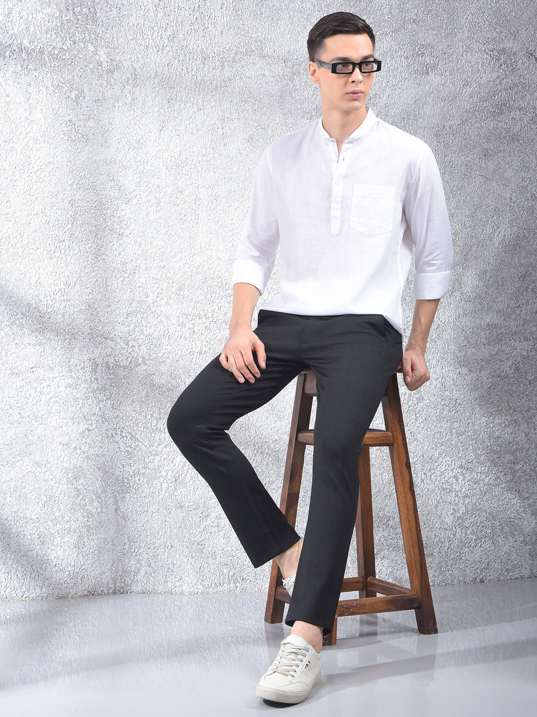 White Linen Kurta-Men Kurtas-Crimsoune Club
