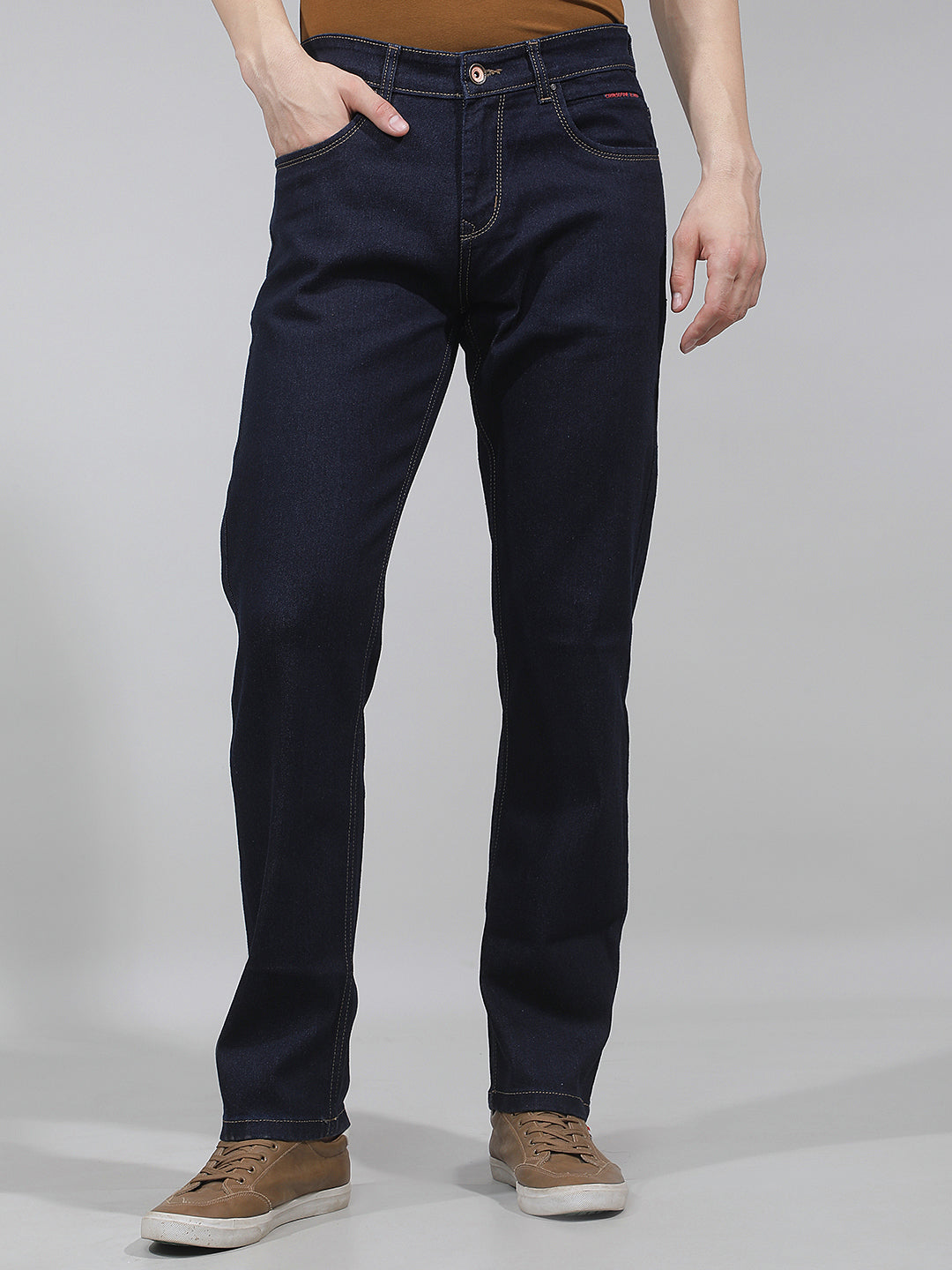 Essential Azure Blue Straight Jeans