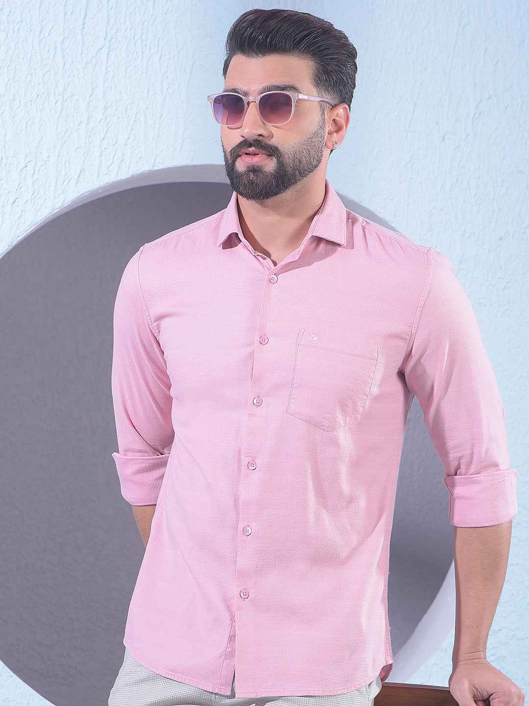 Vibrant Peach Shirt