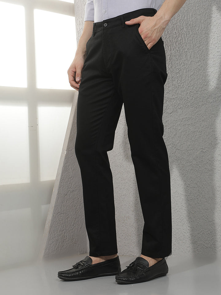 Shadow Straight Black Trousers