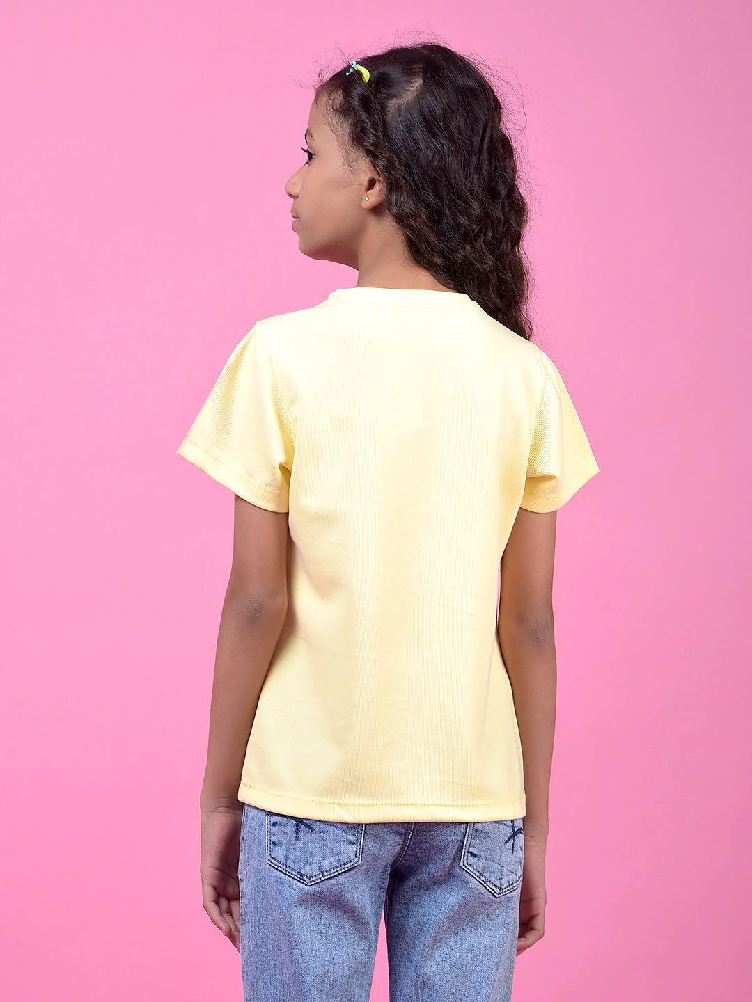 Yellow Graphic Print T-Shirt