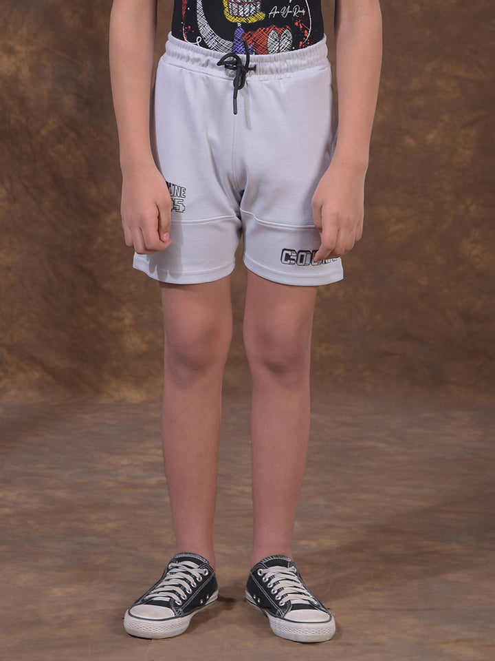 Light Grey Athleisure Shorts