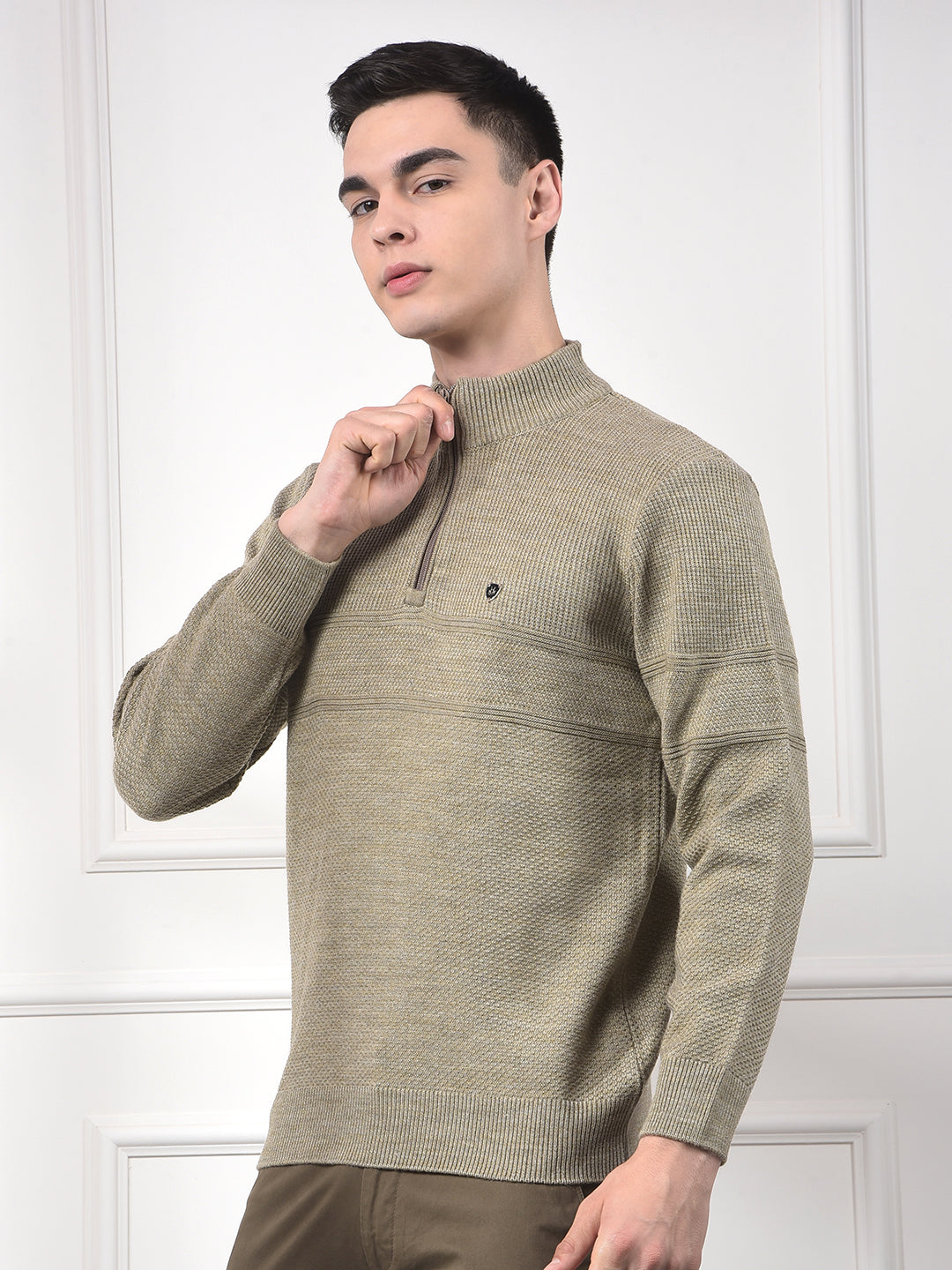 Lightweight Beige Knitted Sweater