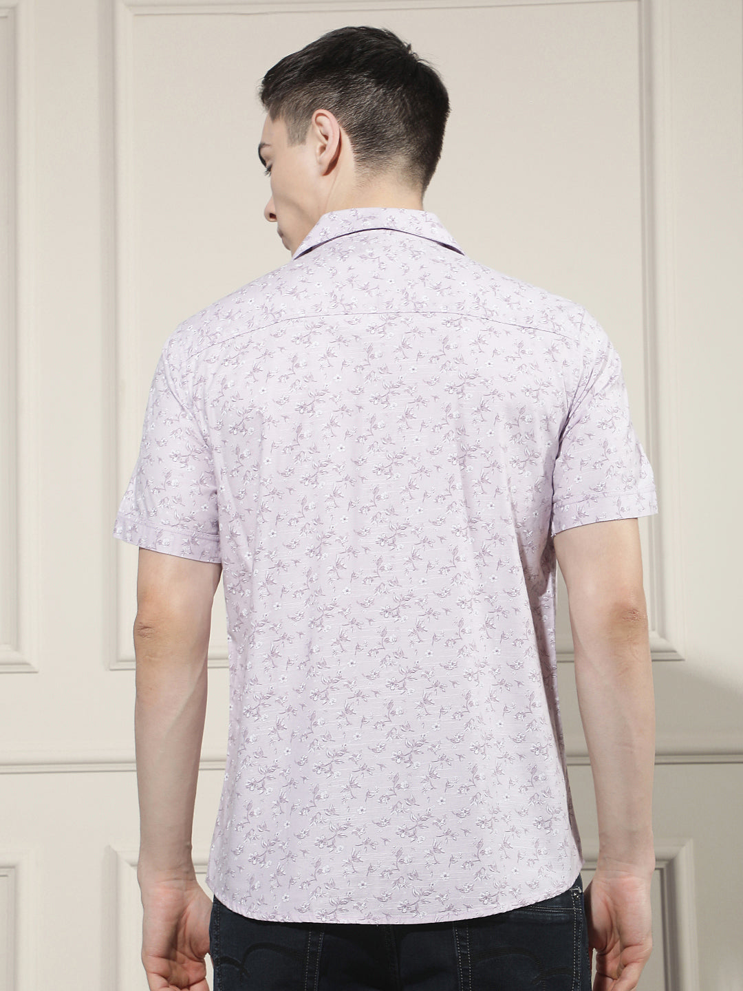 Pink Floral Print Shirt