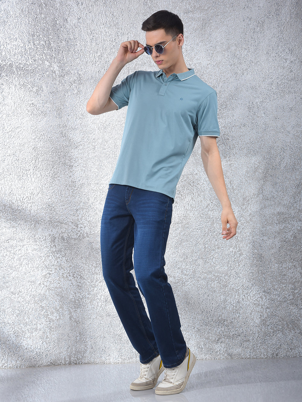 Dapper Blue Polo Neck T-Shirt