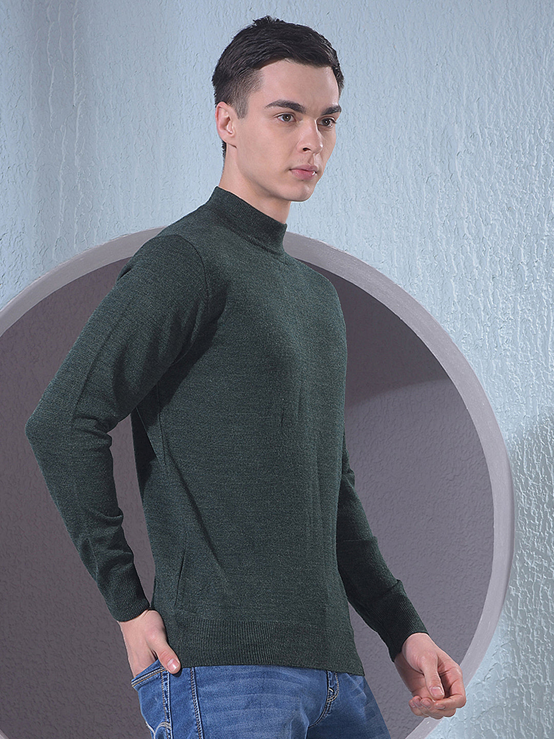 Navy Blue Sweater-Men Sweaters-Crimsoune Club