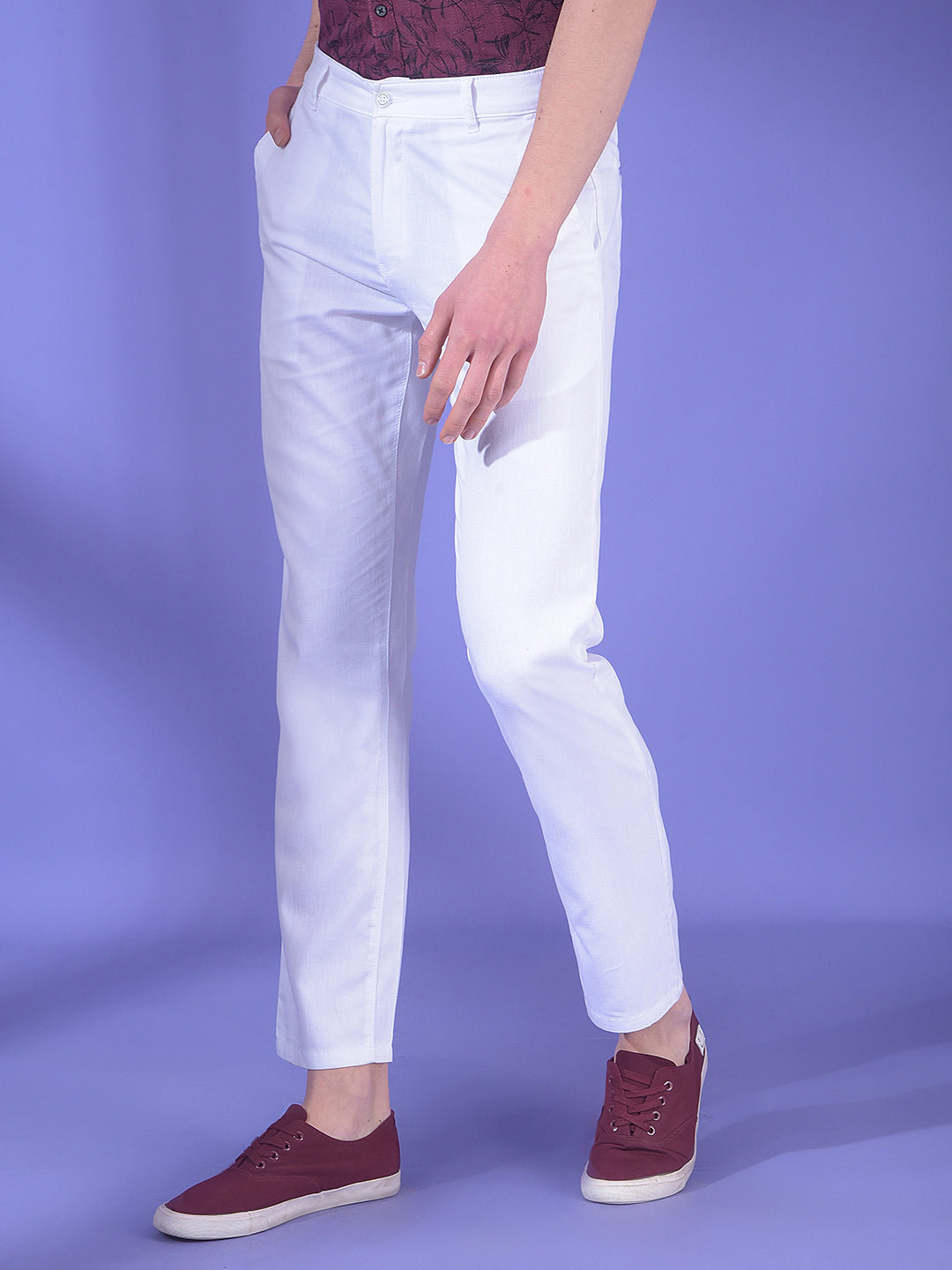 White Linen Trousers