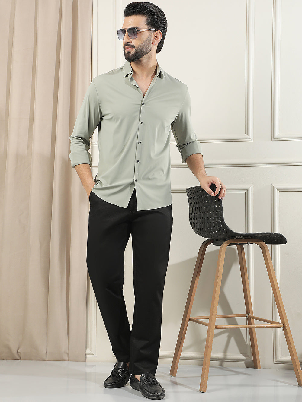Relaxed Sage Green Shirt