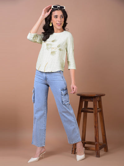 Blue Straight Jeans