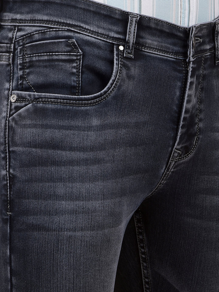 Classic Grey Comfort Fit Straight Jeans