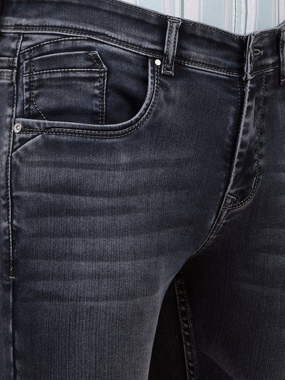 Classic Grey Comfort Fit Straight Jeans