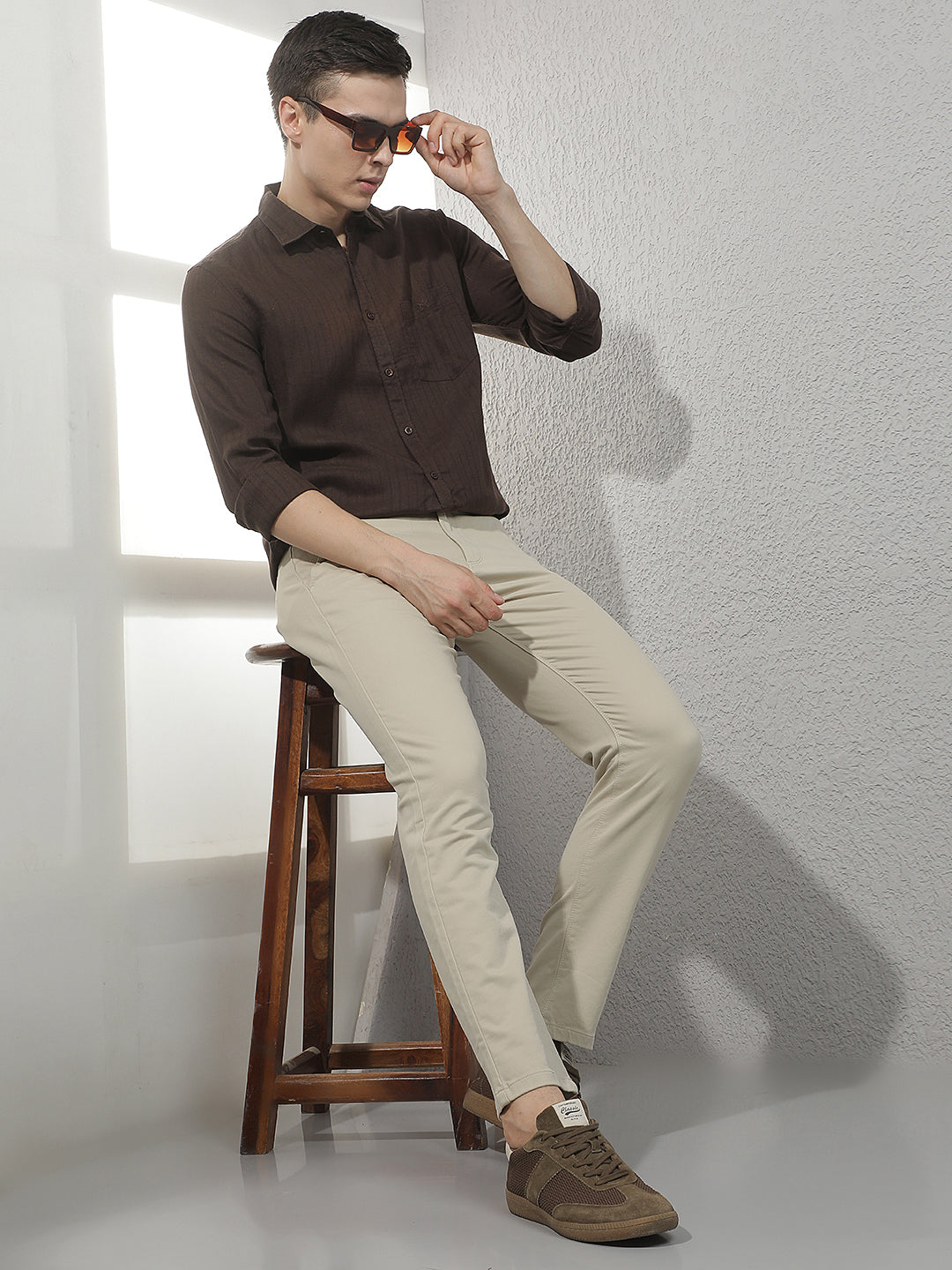 Warm Sand Beige Trousers