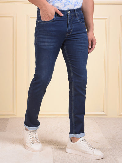 Blue Straight Jeans