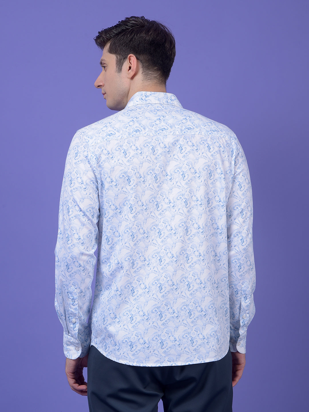 Blue Printed Shirt