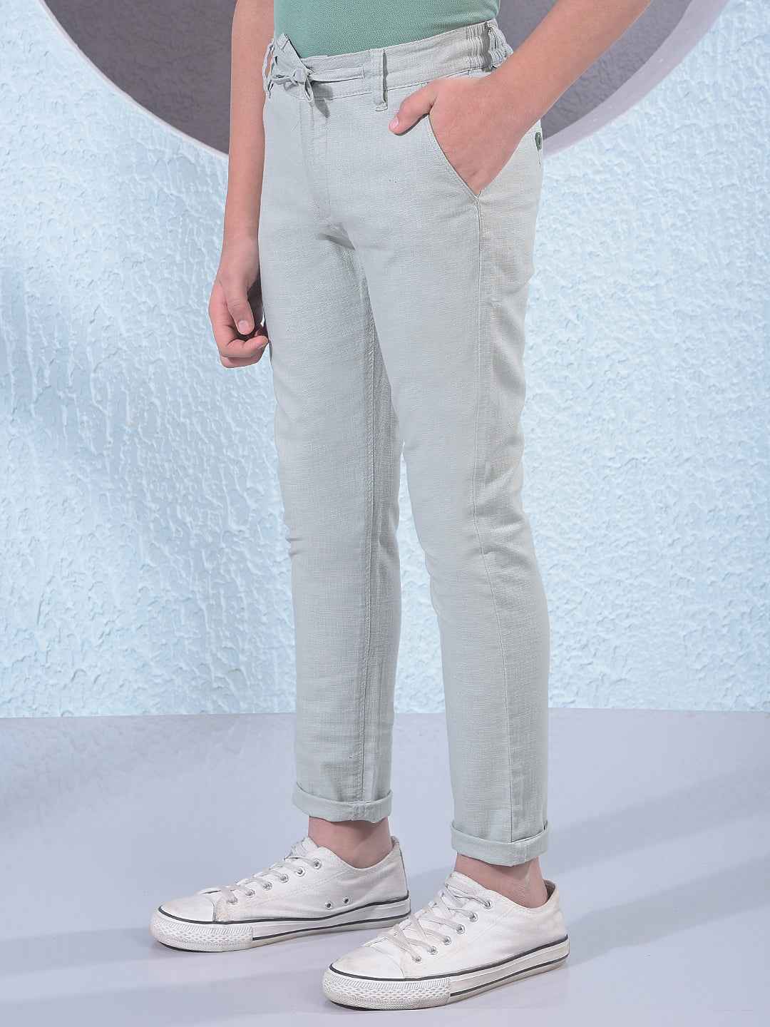 Green 100% Cotton Trousers