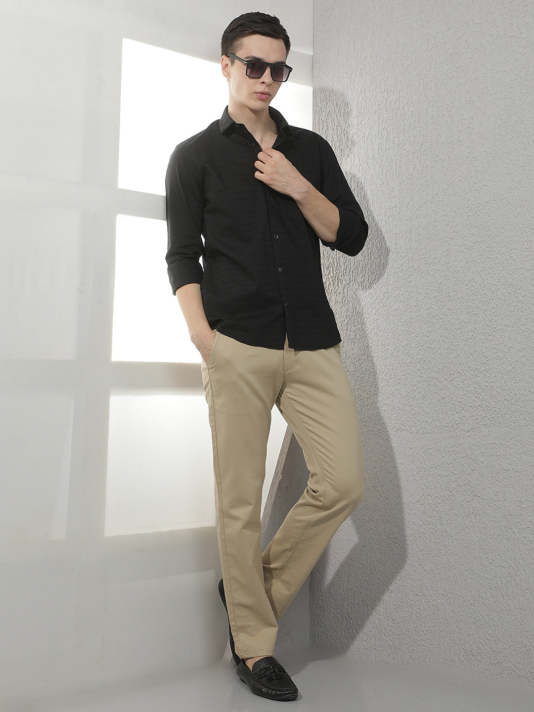 Black Horizontal Stripes Shirt