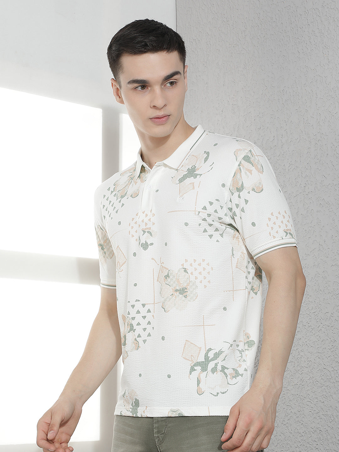 Green Floral Print T-Shirt