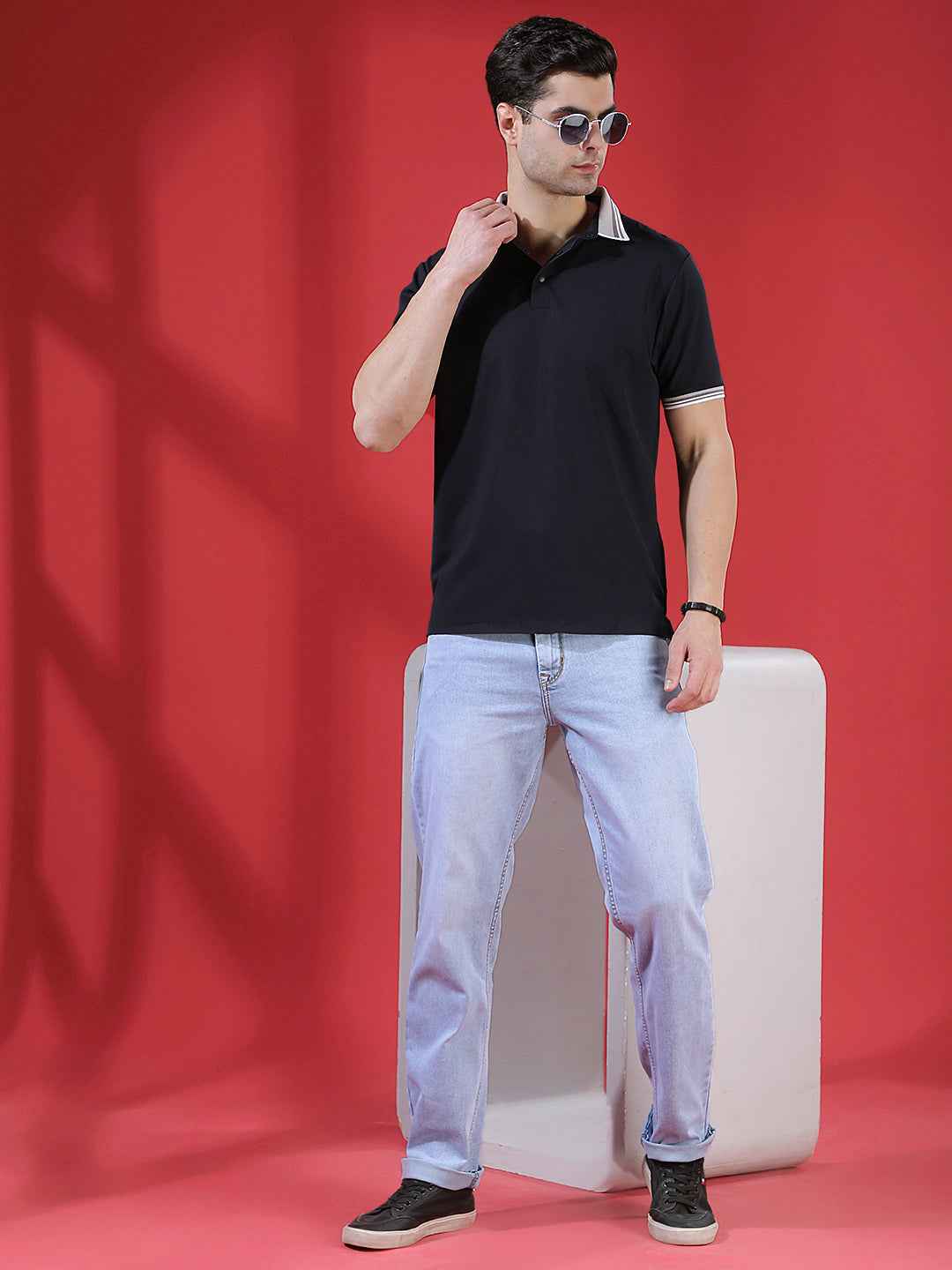 Navy Blue Classic Polo T-Shirt