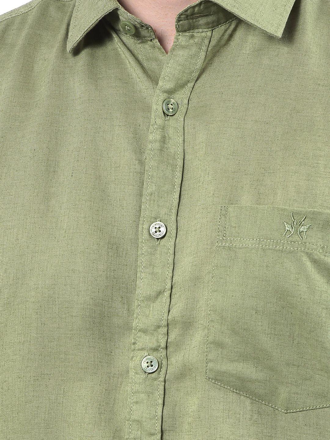 Luxe Green Linen Everyday Shirt