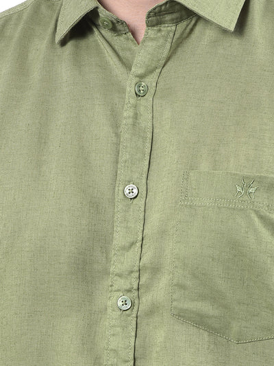 Luxe Green Linen Everyday Shirt