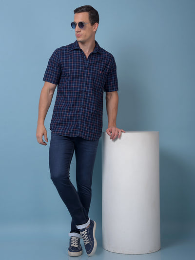 Red Checked 100% Cotton Shirt