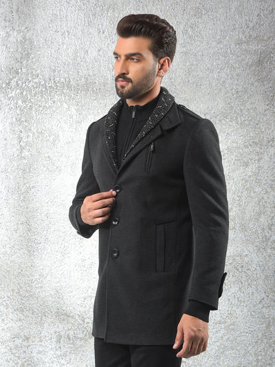 Timeless Black Classic Overcoat