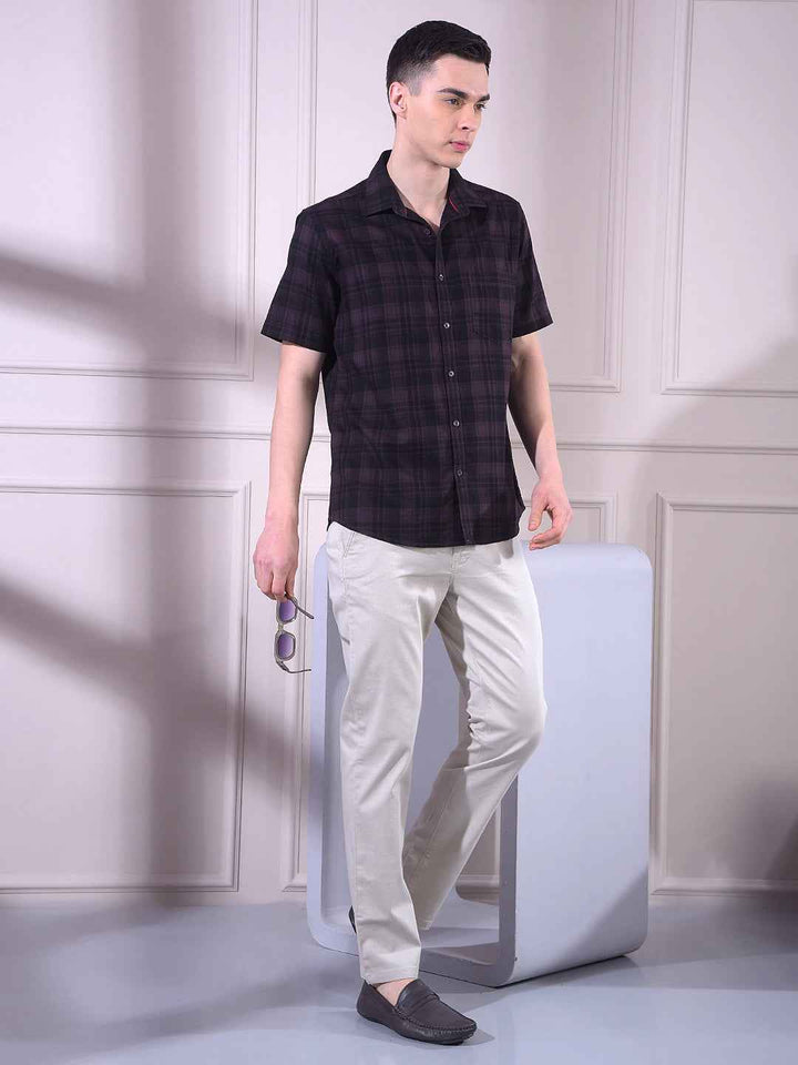 Neutral Beige Urban Trousers