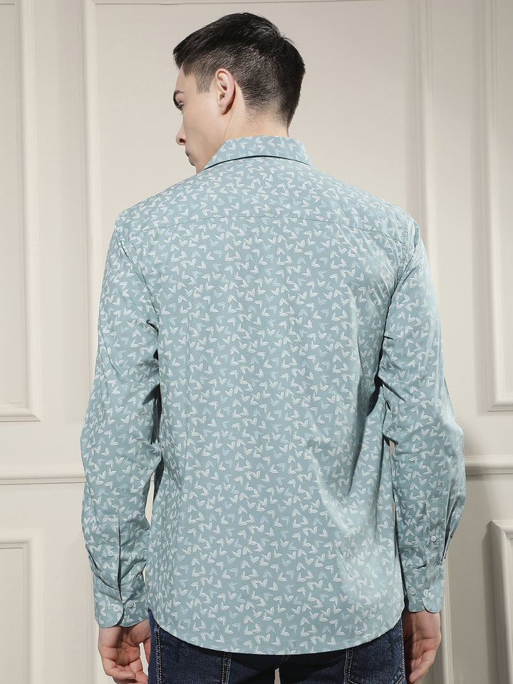 Chic Heather Grey Printed Shirt