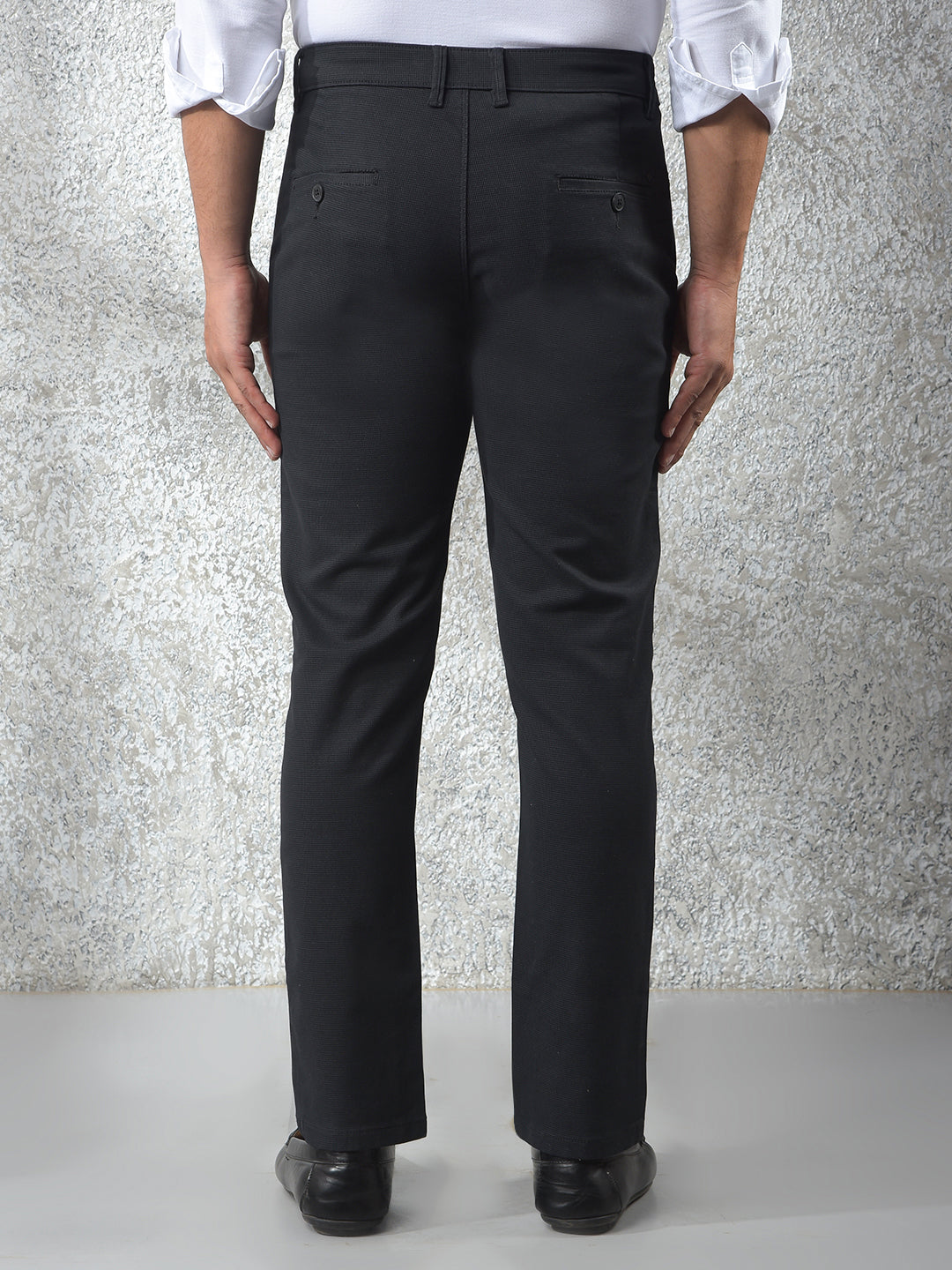 Black Printed Trousers