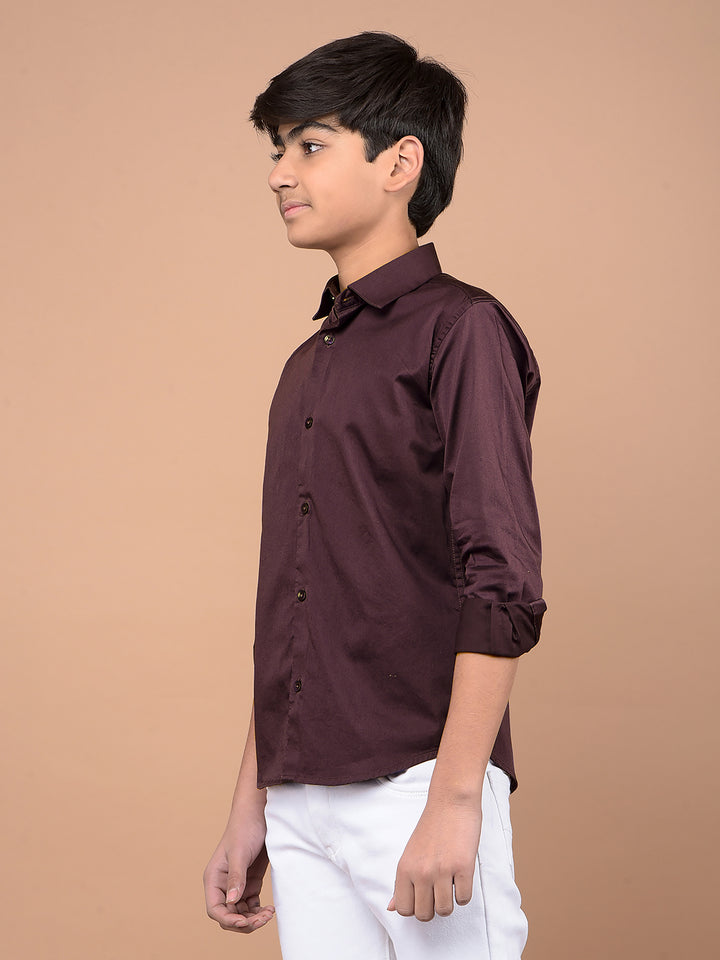 Purple Shirt-Boys Shirts-Crimsoune Club