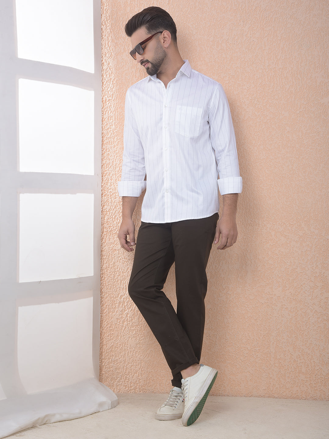Chocolate Brown Casual Trousers