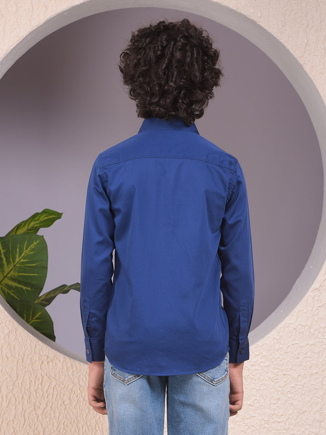 Blue 100% Cotton Shirt