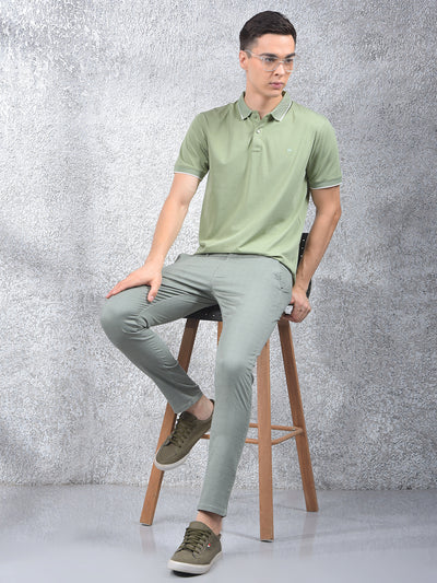 Beige Printed Trousers-Men Trousers-Crimsoune Club