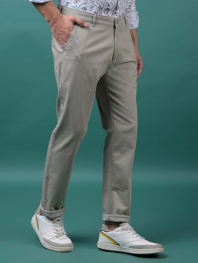 Grey Printed Trousers